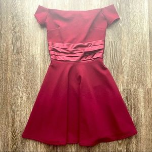 B. Darlin red cap-sleeve dress
